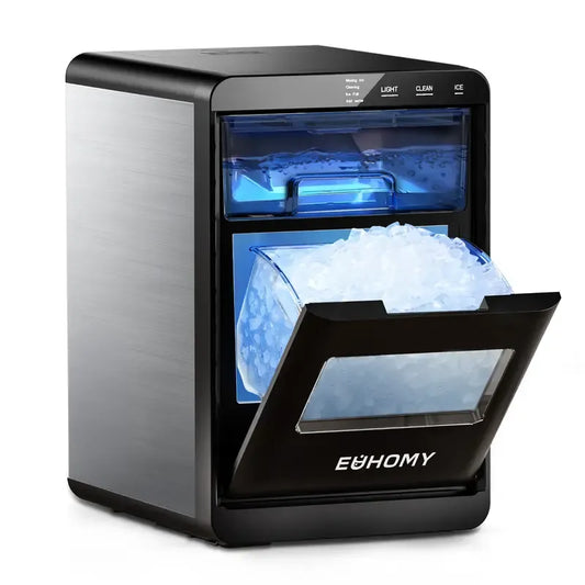 ⚡2025 New Nugget Ice Maker Countertop, 35Lbs/24H&44Lbs/24H Pebble Ice Maker Machine, Self-Cleaning Pellet Ice Machine with Ice Scoop&basket, Sonic Countertop Ice Machine for Home/Kitchen/Office(Black)